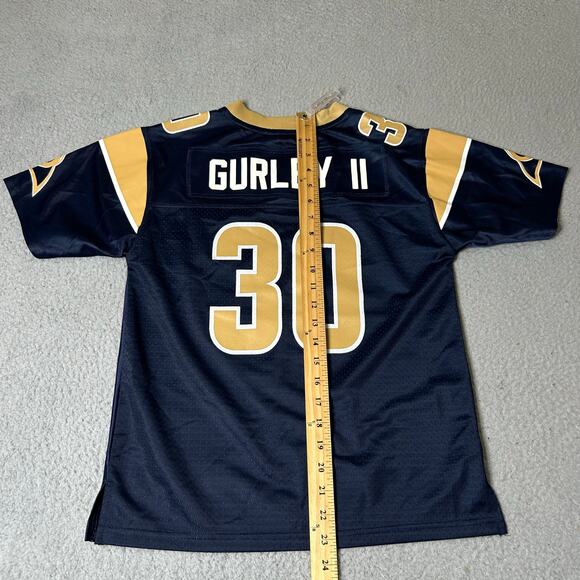 Todd Gurley #30 St. Louis Rams NFL Jersey Youth‎ M Blue Pullover NFL Pro Line - Picture 8 of 12